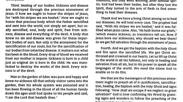 Azusa Street Sermons: The Precious Atonement