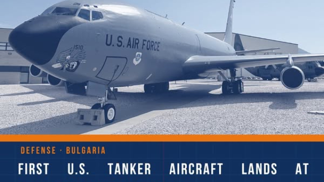 First U.S. Air Force tanker landed at Bulgaria’s Bezmer Air Base